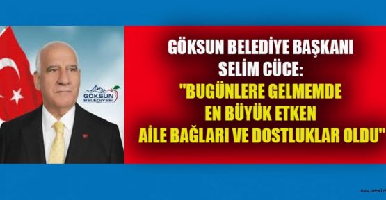 BAŞKAN CÜCE’DEN; TOPLUMSAL HUZUR, GÜVEN, SAMİMİYET VE DOSTLUK VURGUSU