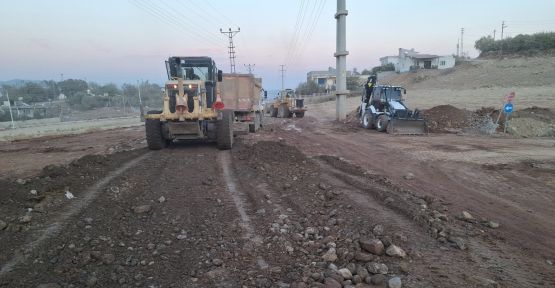 BÜYÜKŞEHİR’DEN TÜRKOĞLU ORÇAN CADDESİ’NDE ÇALIŞMA