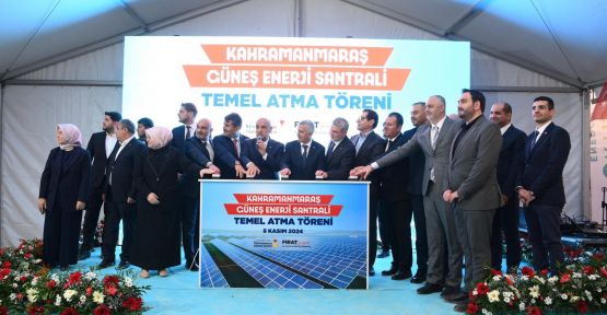 GÜNEŞ ENERJİ SANTRALİ’NİN TEMELİ ATILDI