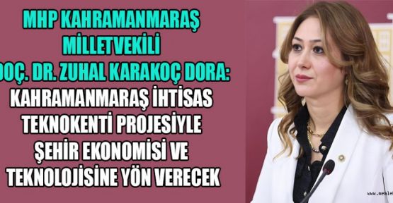 MHP MV.DOÇ.DR. DORA’NIN HAYALİ; İHTİSAS TEKNOKENT