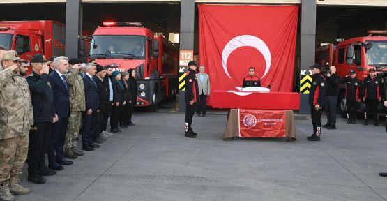 İTFAİYE ERİ DOĞAN SON YOLCULUĞUNA UĞURLANDI