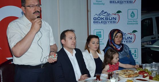 BAŞKAN AYDIN, KAYMAKAM PEHLİVAN ONURUNA YEMEK VERDİ