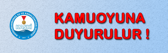 KAMUOYU DUYURUSU