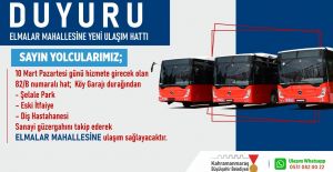 ELMALAR MAHALLESİ’NE YENİ TOPLU TAŞIMA HATTI